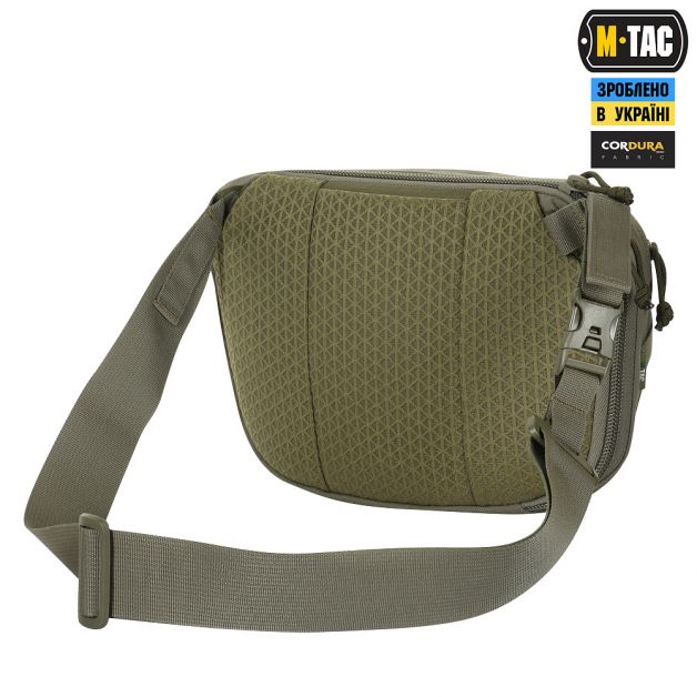 M-Tac сумка Sphaera Hex Hardsling Bag Large с липучкой Elite Ranger Green