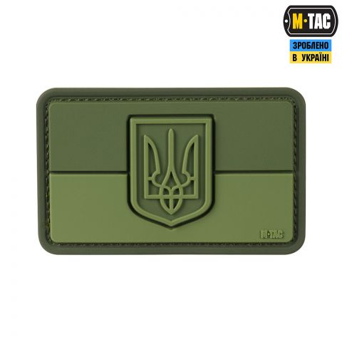 M-Tac нашивка флаг Украины с гербом по центру PVC Olive
