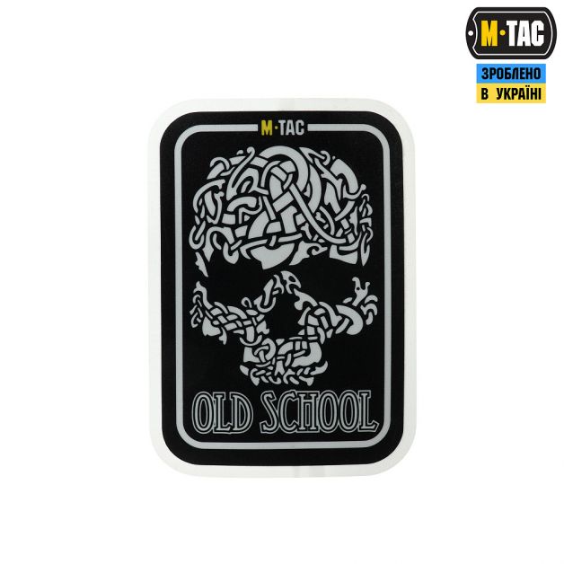 M-Tac наклейка Old School Small светоотражающая Black