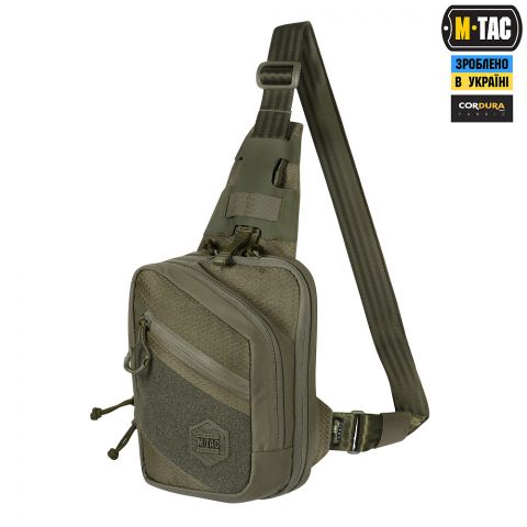 M-Tac сумка Sling Pistol Bag Elite Hex с липучкой Ranger Green
