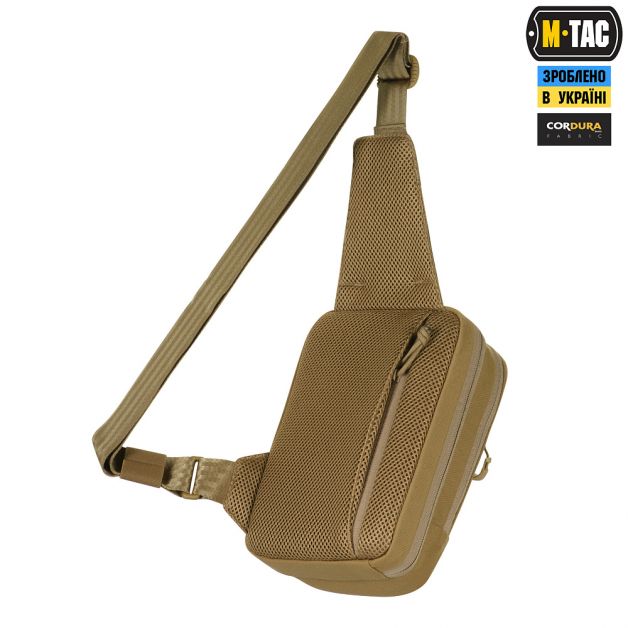 M-Tac сумка Sling Pistol Bag Elite Hex с липучкой Coyote