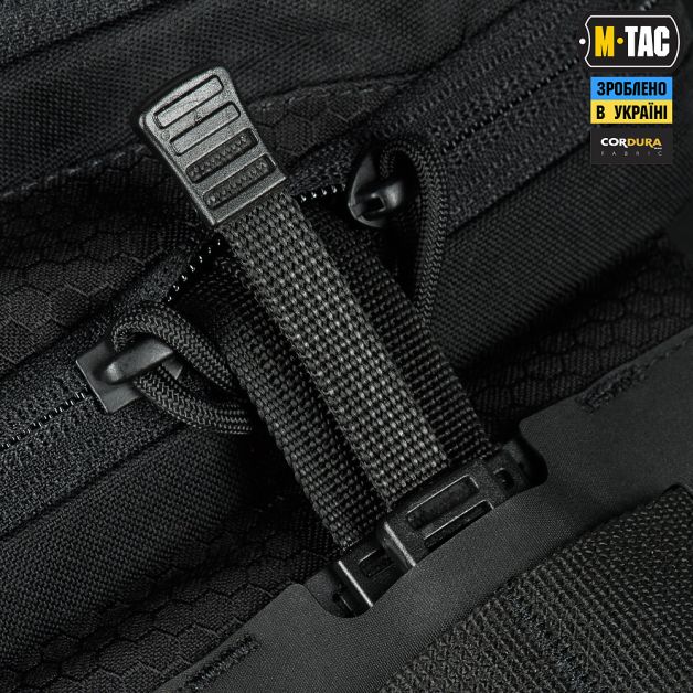 M-Tac сумка Sling Pistol Bag Elite Hex с липучкой Black