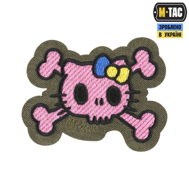 M-Tac нашивка KITTY (вишивка) Pink/Ranger Green