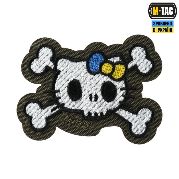 M-Tac нашивка KITTY (вышивка) White/Ranger Green 