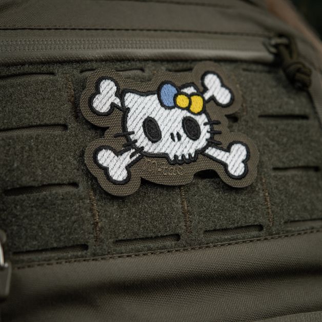 M-Tac нашивка KITTY (вышивка) White/Ranger Green 
