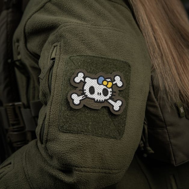 M-Tac нашивка KITTY (вышивка) White/Ranger Green 