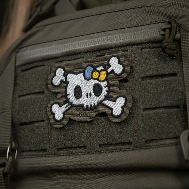 M-Tac нашивка KITTY (вышивка) White/Ranger Green 