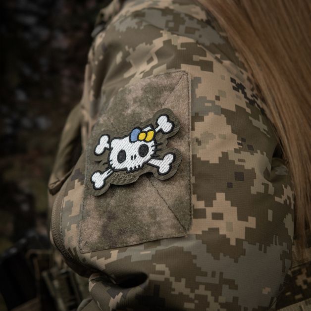 M-Tac нашивка KITTY (вышивка) White/Ranger Green 