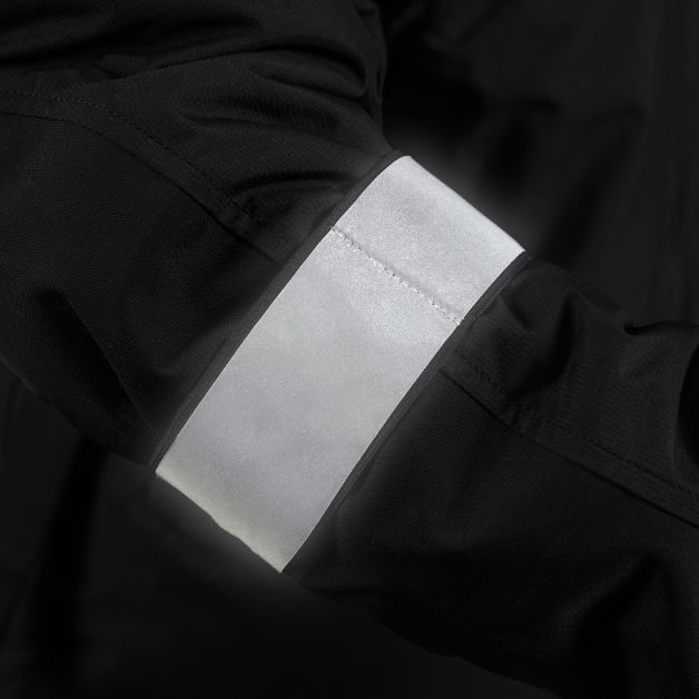 M-Tac Повязка на руку светоотражающая на резинке Large Black