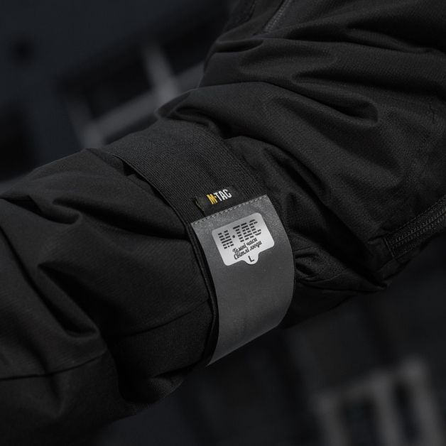 M-Tac Повязка на руку светоотражающая на резинке Large Black