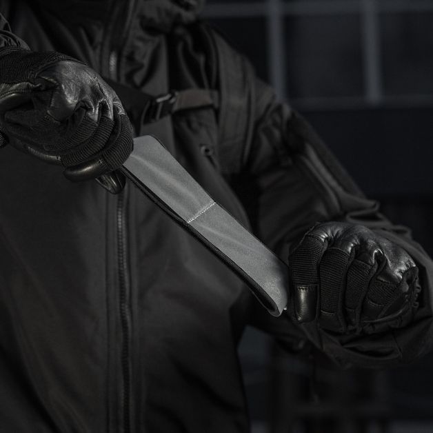 M-Tac Повязка на руку светоотражающая на резинке Large Black