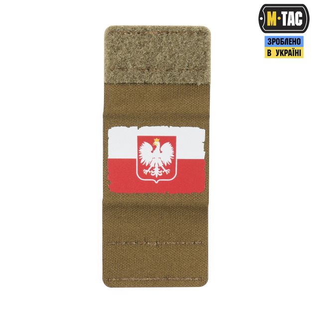 M-Tac MOLLE Patch Прапор Polska White/Red/Coyote