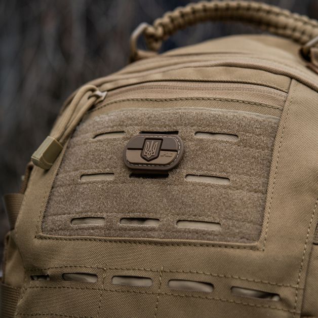 M-Tac MOLLE Patch Прапор України з гербом PVC Coyote