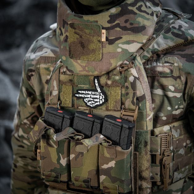 M-Tac нашивка Skeleton shooter (вышивка) Black