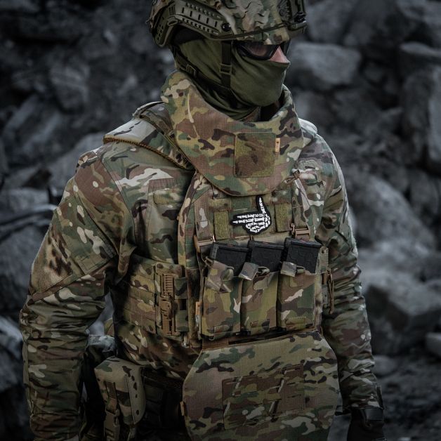 M-Tac нашивка Skeleton shooter (вышивка) Black