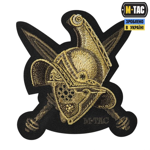 M-Tac нашивка Gladiator Helmet (вышивка) Black