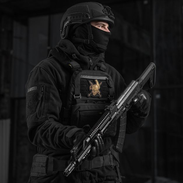 M-Tac нашивка Gladiator Helmet (вышивка) Black