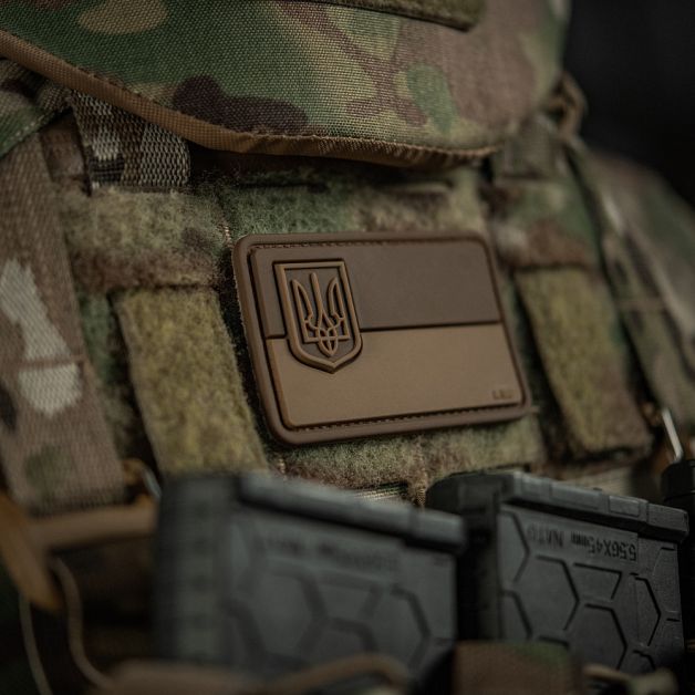 M-Tac нашивка прапор України з малим гербом PVC coyote