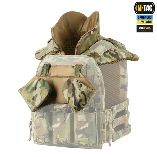 M-Tac Горжет с баллистическими пакетами 1 класс для Cuirass QRS Multicam