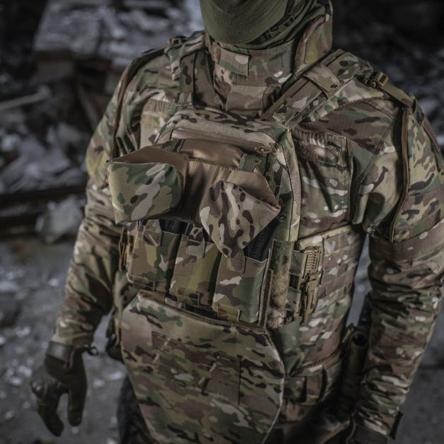 M-Tac Горжет с баллистическими пакетами 1 класс для Cuirass QRS Multicam