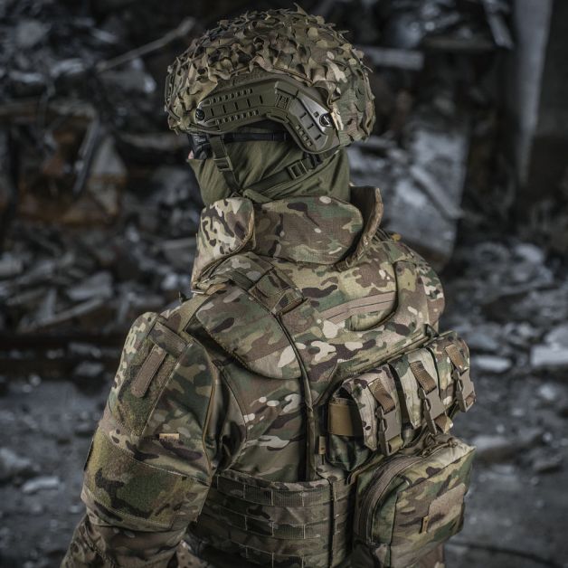 M-Tac Горжет с баллистическими пакетами 1 класс для Cuirass QRS Multicam