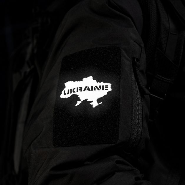 M-Tac нашивка Ukraine (контур) сквозная Laser Cut светоотражающая 
