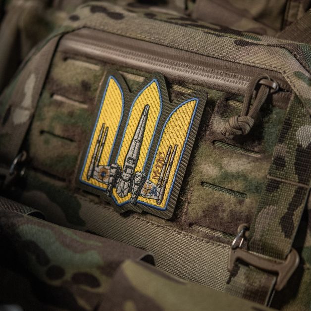 M-Tac нашивка Тризуб UA-Wing (вишивка) Ranger Green