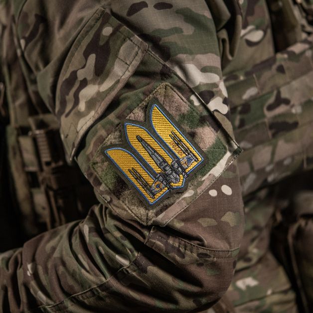 M-Tac нашивка Тризуб UA-Wing (вишивка) Ranger Green