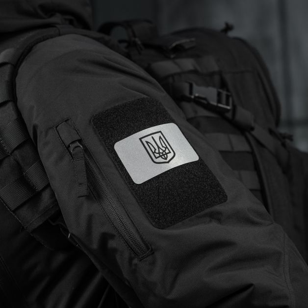 M-Tac нашивка Герб України (80х50 мм) світловідбиваюча