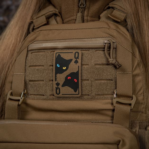 M-Tac нашивка Queen of spades Coyote/Black