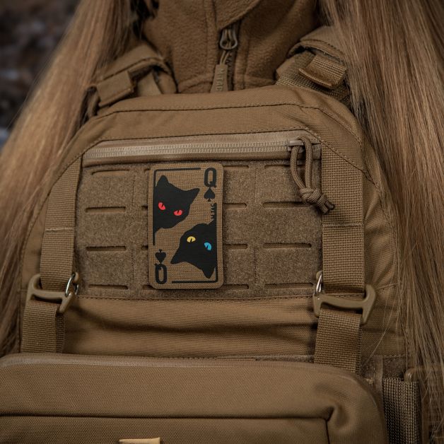 M-Tac нашивка Queen of spades Coyote/Black