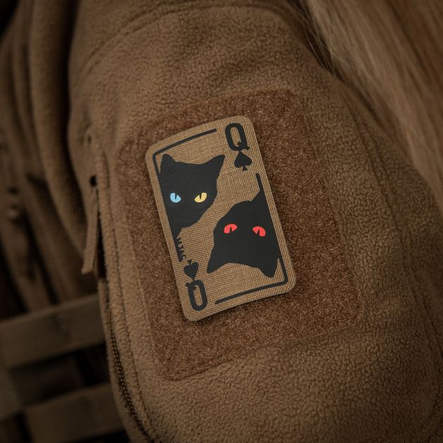 M-Tac нашивка Queen of spades Coyote/Black