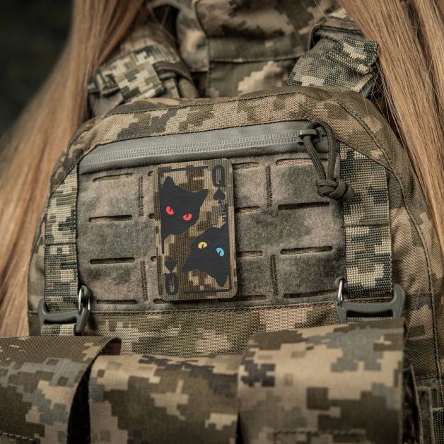 M-Tac нашивка Queen of spades MM14/Black