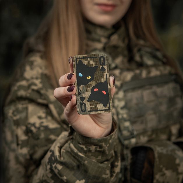 M-Tac нашивка Queen of spades MM14/Black
