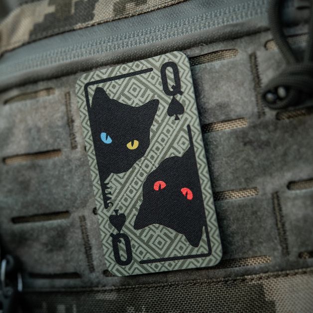 M-Tac нашивка Queen of spades (Орнамент) Olive
