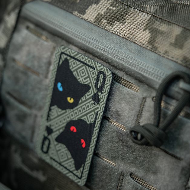 M-Tac нашивка Queen of spades (Орнамент) Olive