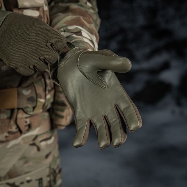 M-Tac перчатки Police Olive