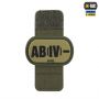 M-Tac MOLLE Patch группа крови AB (IV) - PVC Ranger Green