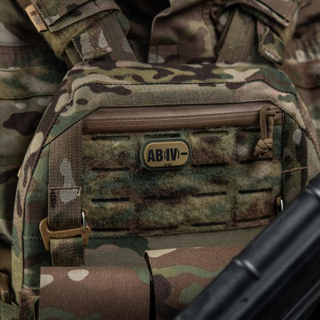 M-Tac MOLLE Patch группа крови AB (IV) - PVC Ranger Green