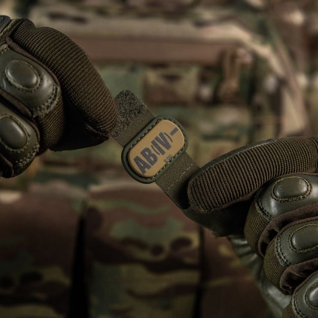 M-Tac MOLLE Patch группа крови AB (IV) - PVC Ranger Green