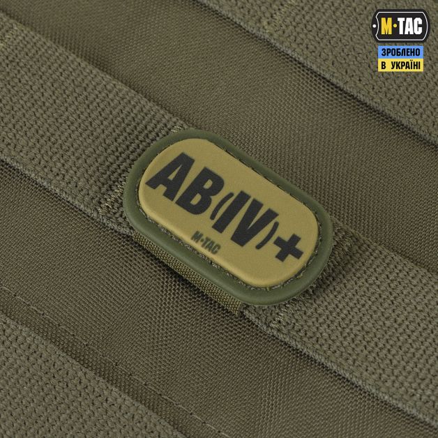 M-Tac MOLLE Patch группа крови AB (IV) + PVC Ranger Green