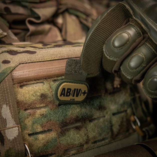 M-Tac MOLLE Patch группа крови AB (IV) + PVC Ranger Green