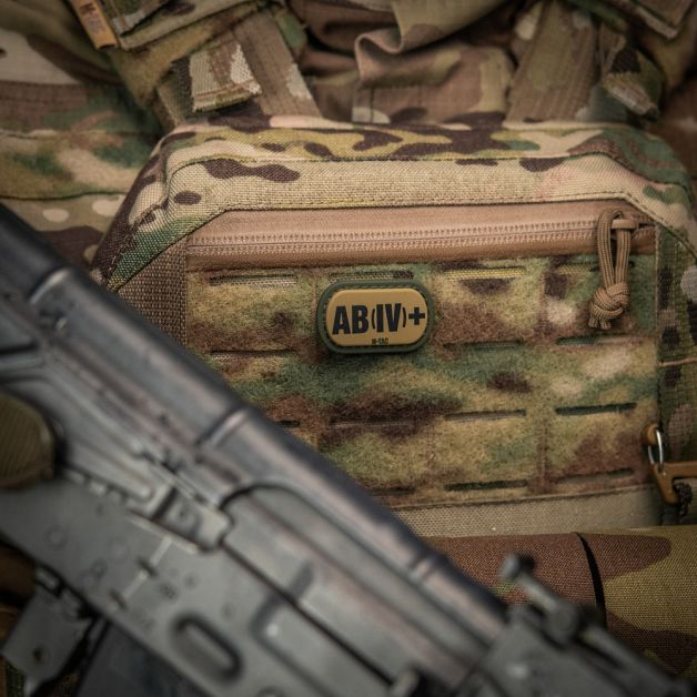 M-Tac MOLLE Patch группа крови AB (IV) + PVC Ranger Green