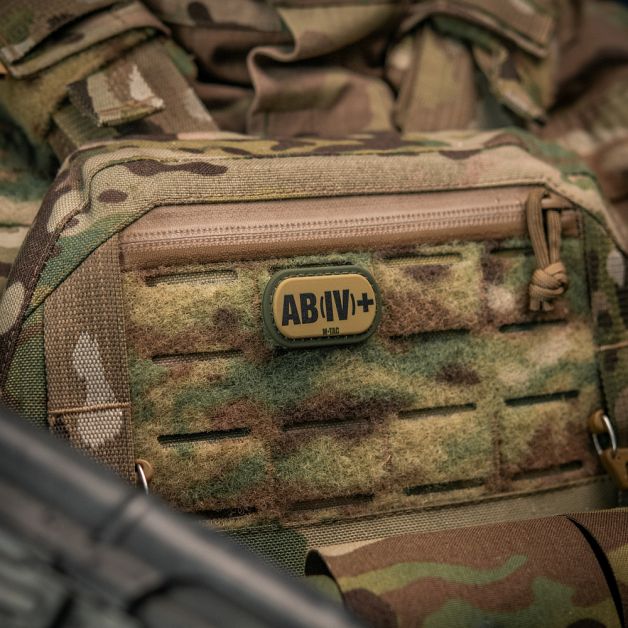 M-Tac MOLLE Patch группа крови AB (IV) + PVC Ranger Green