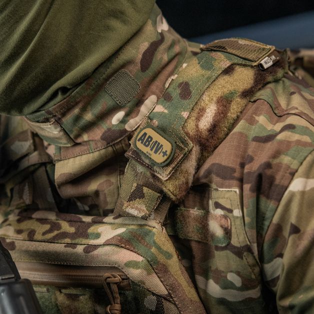 M-Tac MOLLE Patch группа крови AB (IV) + PVC Ranger Green