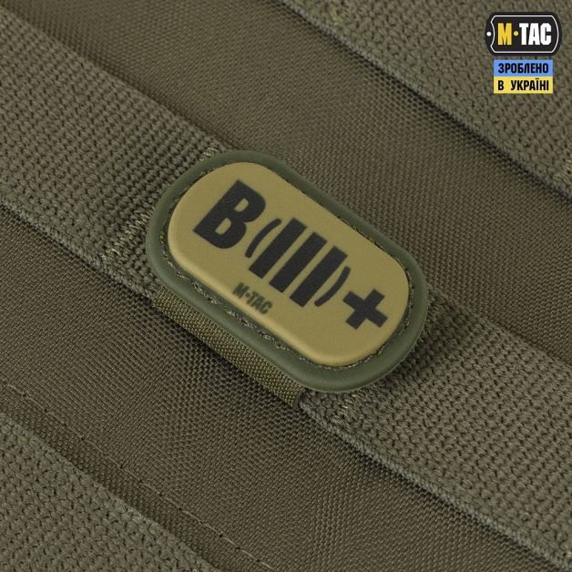 M-Tac MOLLE Patch группа крови B (III) + PVC Ranger Green