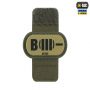 M-Tac MOLLE Patch группа крови B (III) - PVC Ranger Green