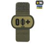 M-Tac MOLLE Patch группа крови O (I) + PVC Ranger Green