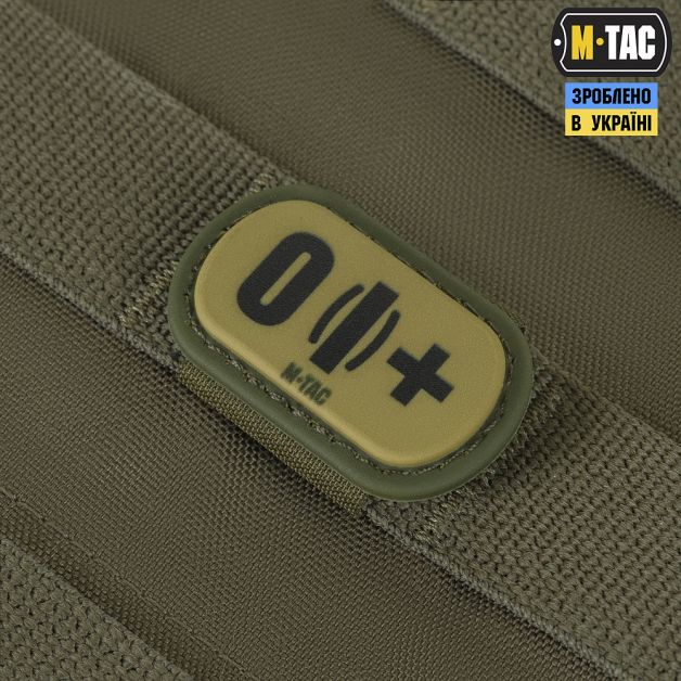 M-Tac MOLLE Patch группа крови O (I) + PVC Ranger Green