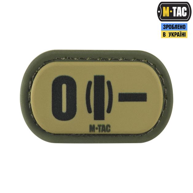 M-Tac MOLLE Patch группа крови O (I) - PVC Ranger Green